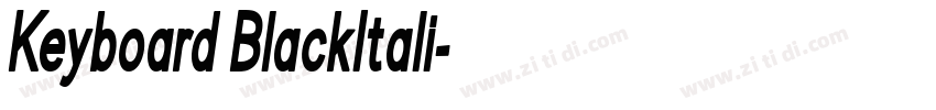 Keyboard BlackItali字体转换